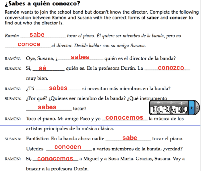 Capitulo 2b answers page 40