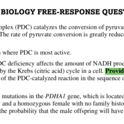 Ap bio unit 3 progress check frq