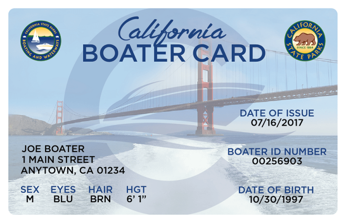 California boater card test answers