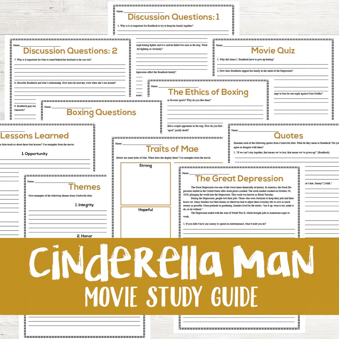 Cinderella man viewing guide answers