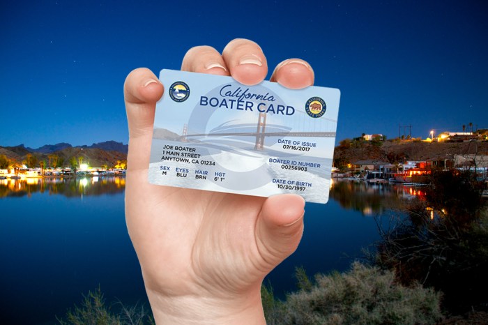 Boater california card operators obtain required boat will