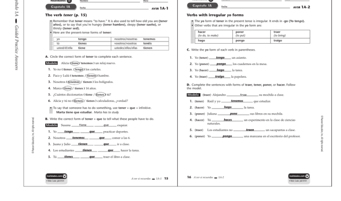 Capitulo 2b answers page 40