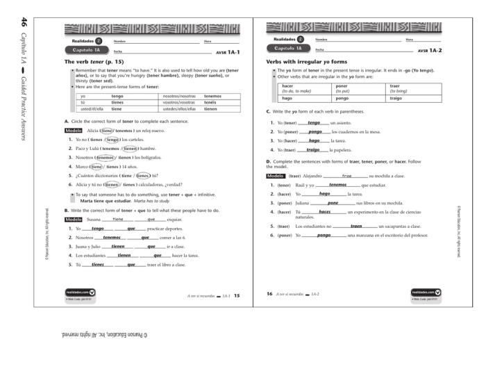 Capitulo 2b answers page 40