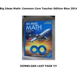 Big ideas math common core student edition red 2014