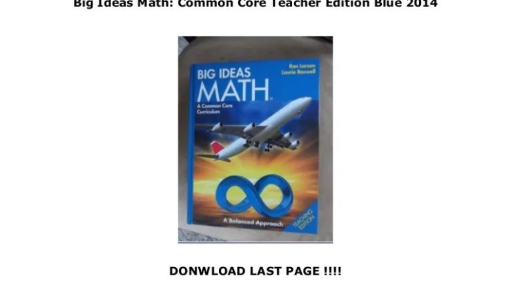 Big ideas math common core student edition red 2014