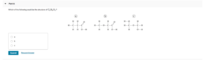 Which of the following could be the structure of c3h6o3